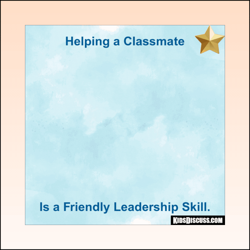 Helping a classmate